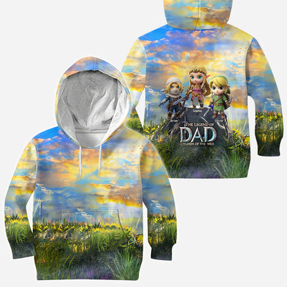 The Legend Of Dad Mom - Personalized The Hero's Legend All Over Shirt