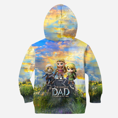 The Legend Of Dad Mom - Personalized The Hero's Legend All Over Shirt