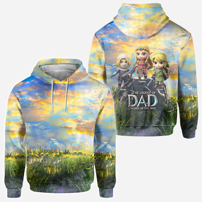 The Legend Of Dad Mom - Personalized The Hero's Legend All Over Shirt