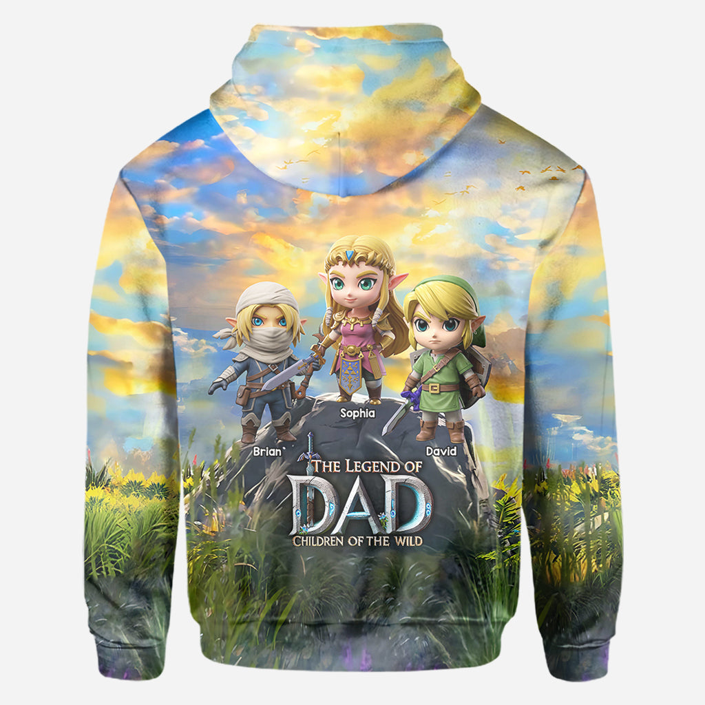 The Legend Of Dad Mom - Personalized The Hero's Legend All Over Shirt