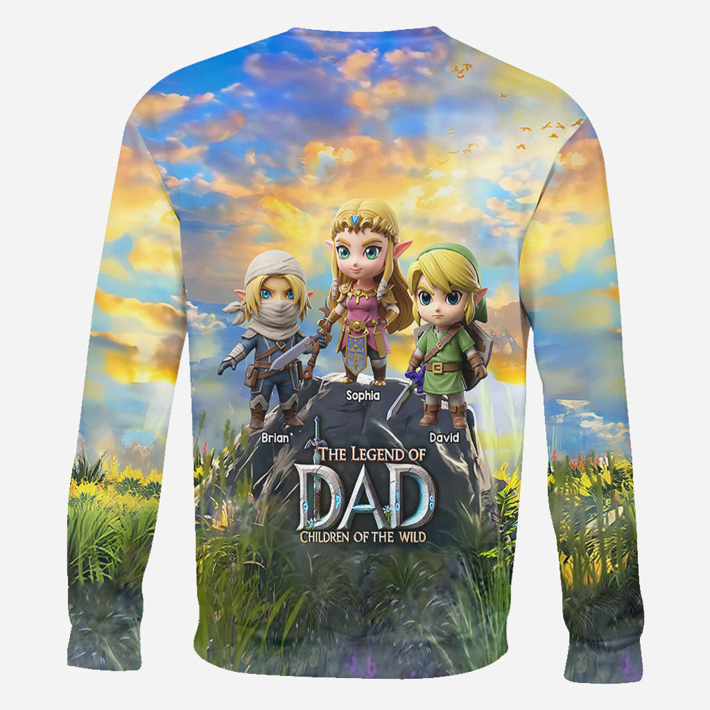 The Legend Of Dad Mom - Personalized The Hero's Legend All Over Shirt