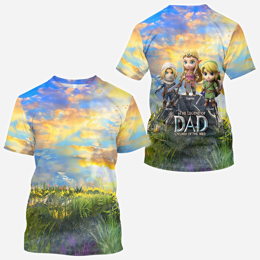 The Legend Of Dad Mom - Personalized The Hero's Legend All Over Shirt