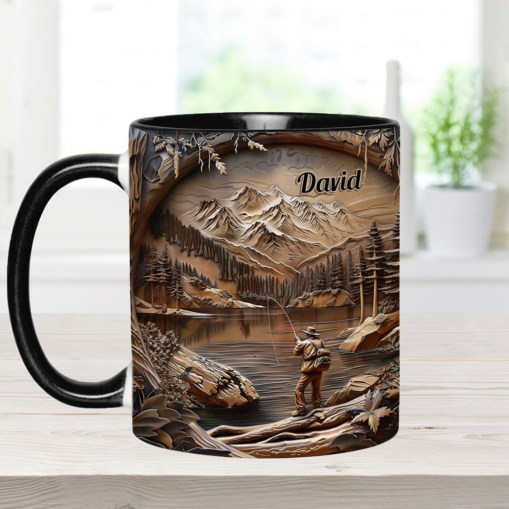 Fishing Lover - Personalized Fishing Accent Mug