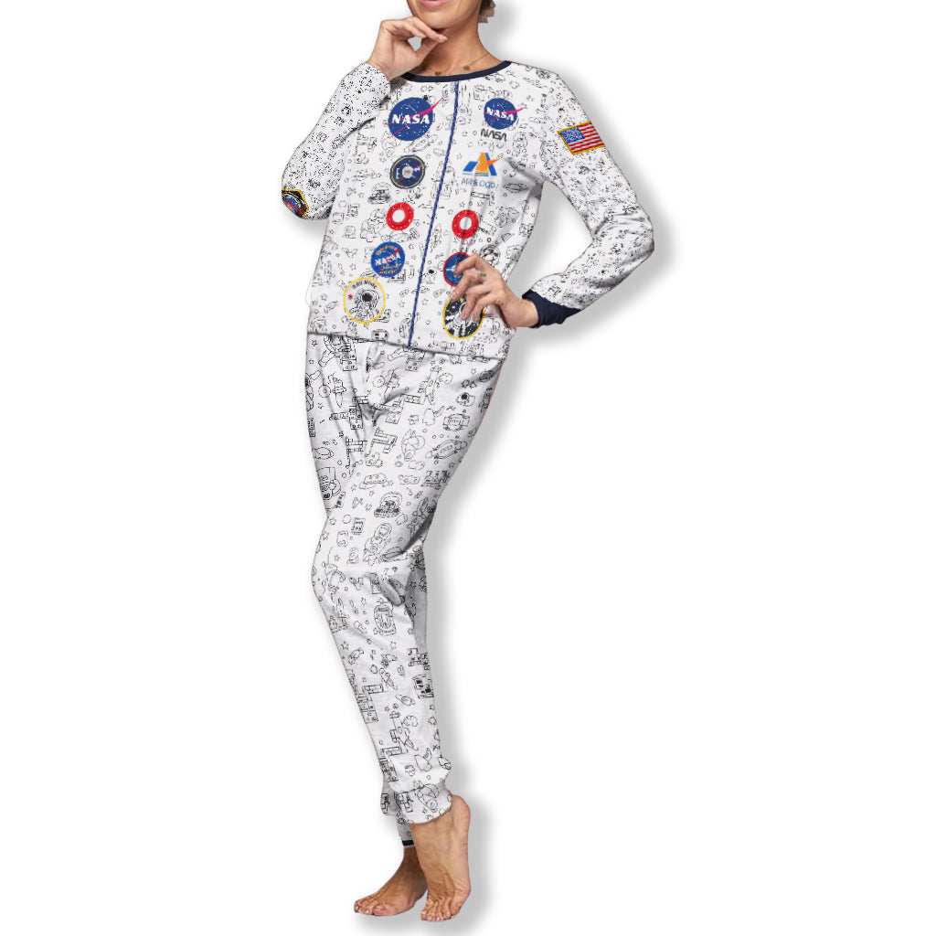 Gift For Astronauts Loving Kid - Personalized Kid Pajamas Set