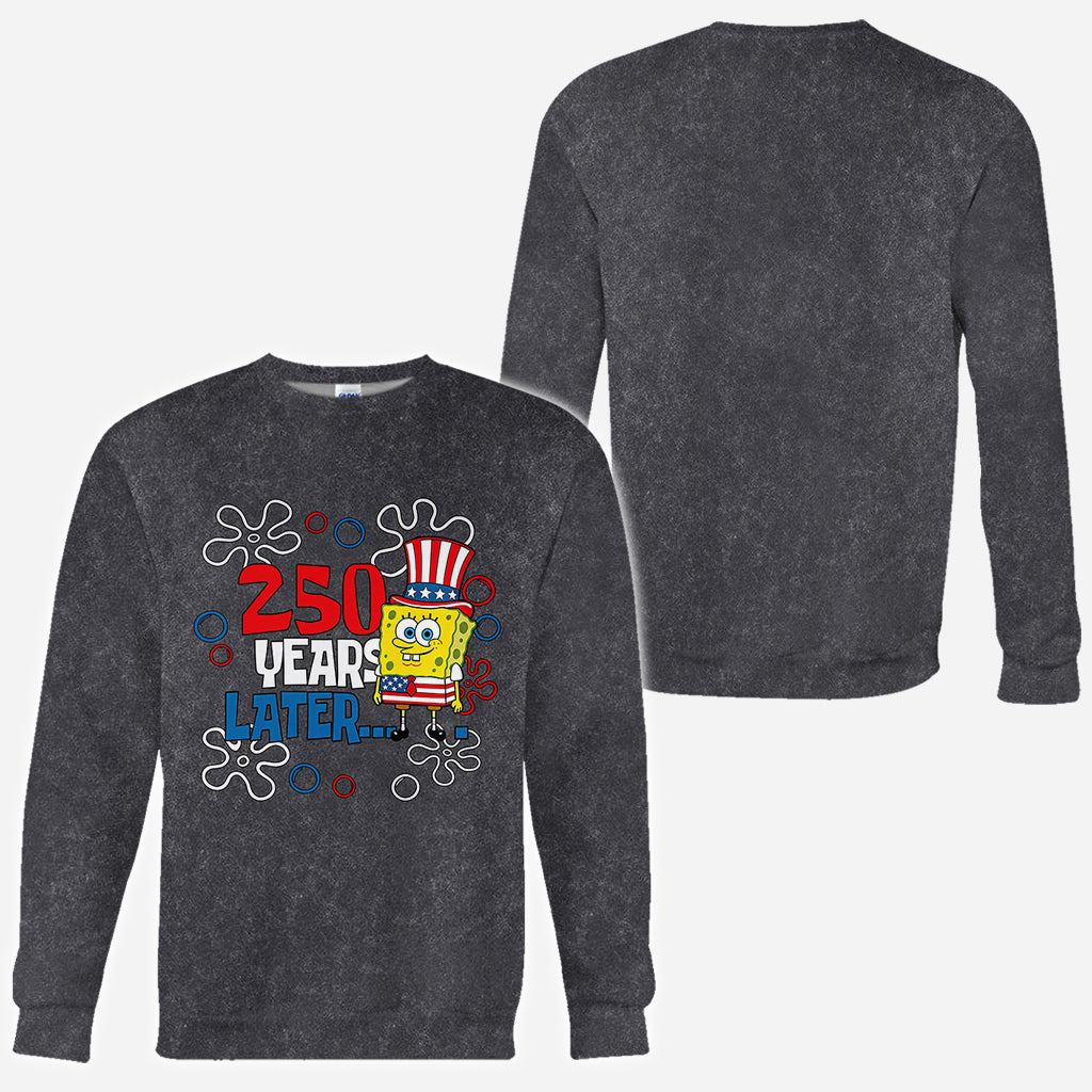 250 Years Later - Personalized Yellow sponge All Over Shirt