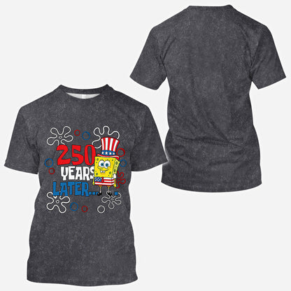 250 Years Later - Personalized Yellow sponge All Over Shirt