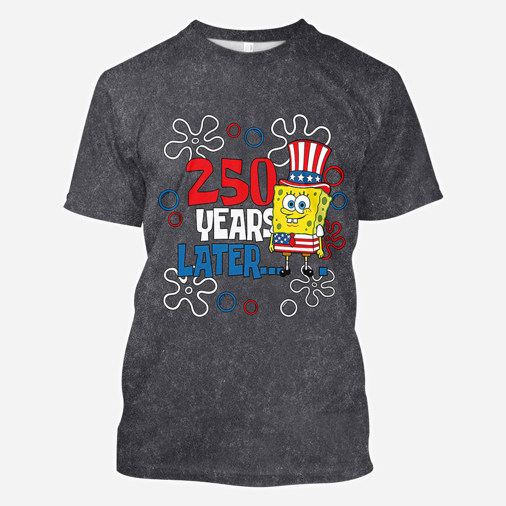 250 Years Later - Personalized Yellow sponge All Over Shirt