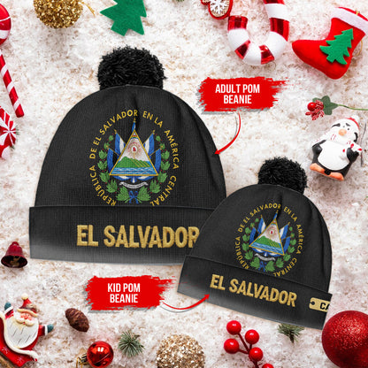Proud El Salvador - Personalized Expats Beanie Hat