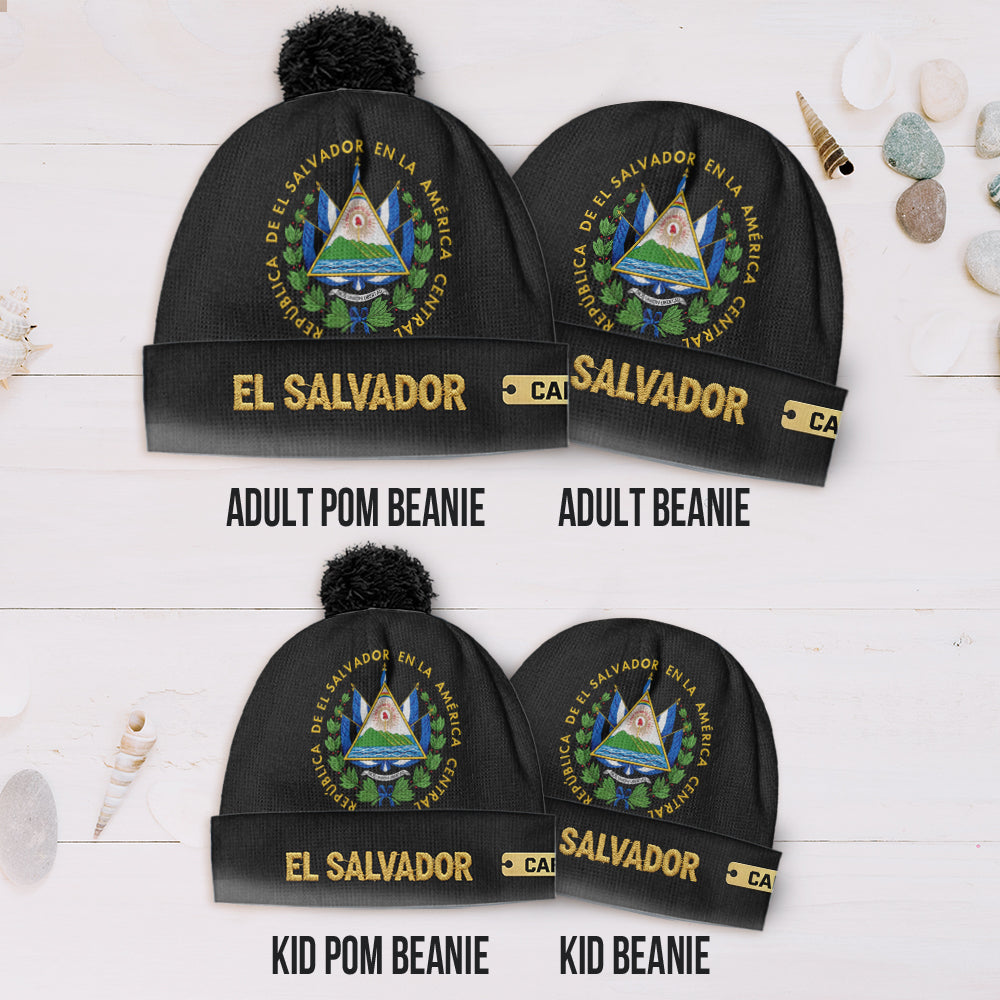 Proud El Salvador - Personalized Expats Beanie Hat