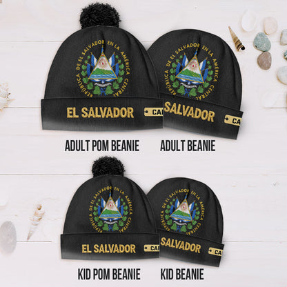 Proud El Salvador - Personalized Expats Beanie Hat