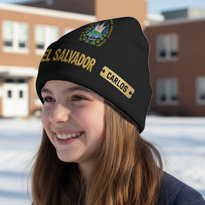 Proud El Salvador - Personalized Expats Beanie Hat