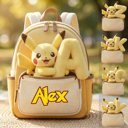 Always Have Your Back - Personalized Monster Trainer Changeable Leather Patch Backpack