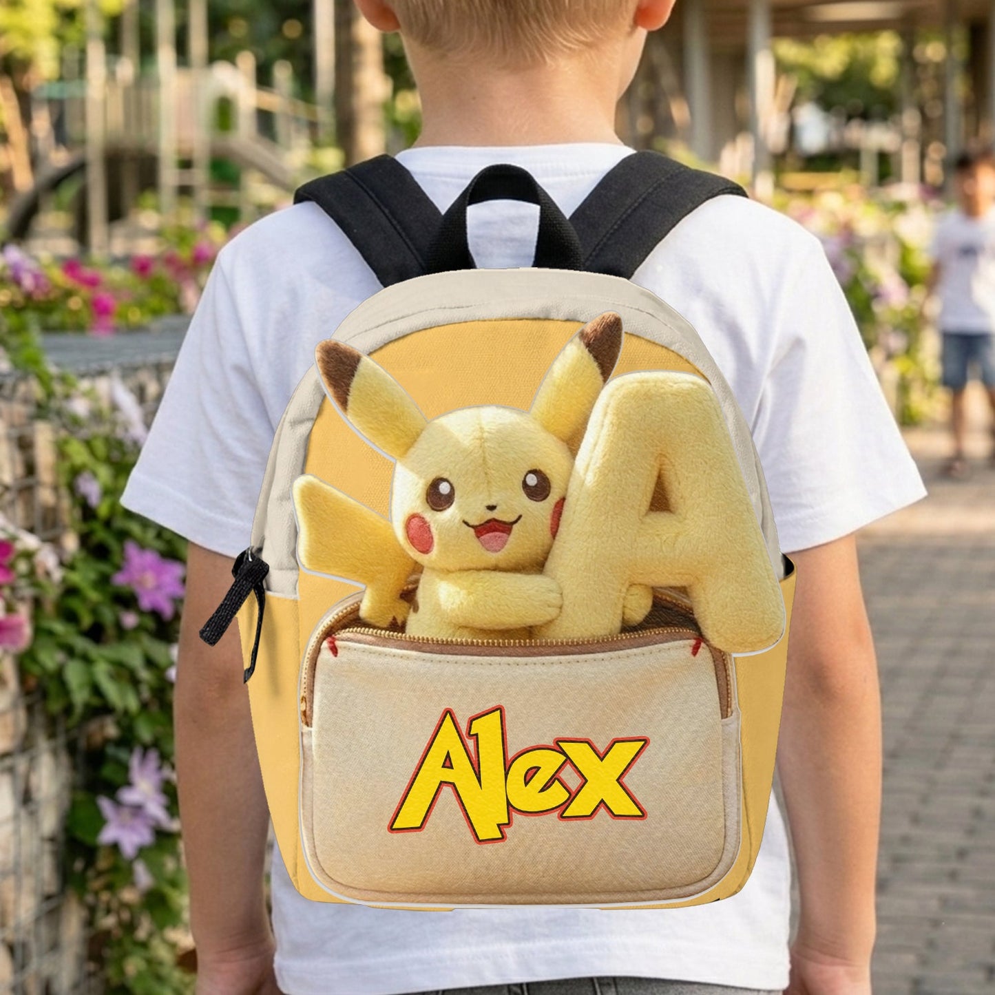 Always Have Your Back - Personalized Monster Trainer Changeable Leather Patch Backpack