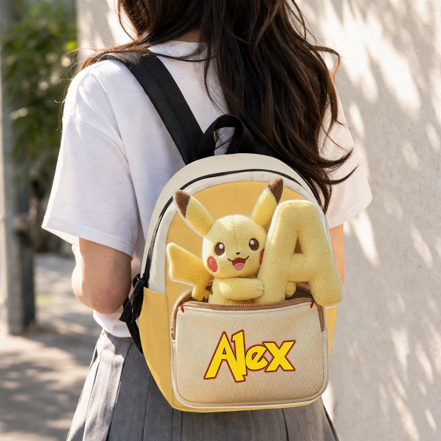 Always Have Your Back - Personalized Monster Trainer Changeable Leather Patch Backpack