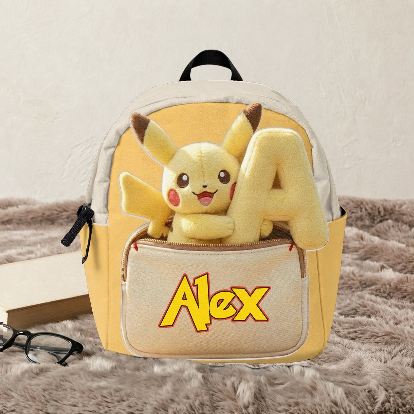 Always Have Your Back - Personalized Monster Trainer Changeable Leather Patch Backpack