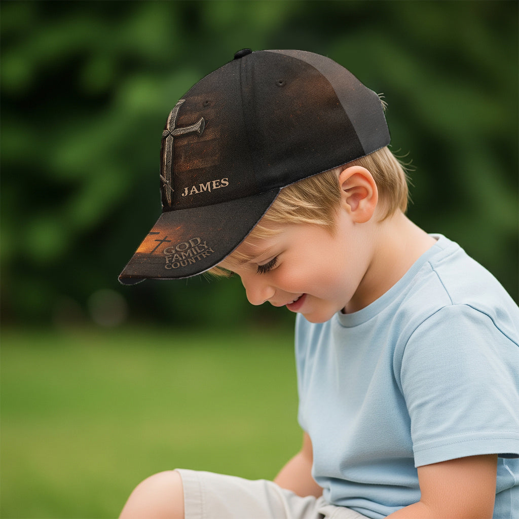 God Family Country - Personalized Veteran Classic Cap