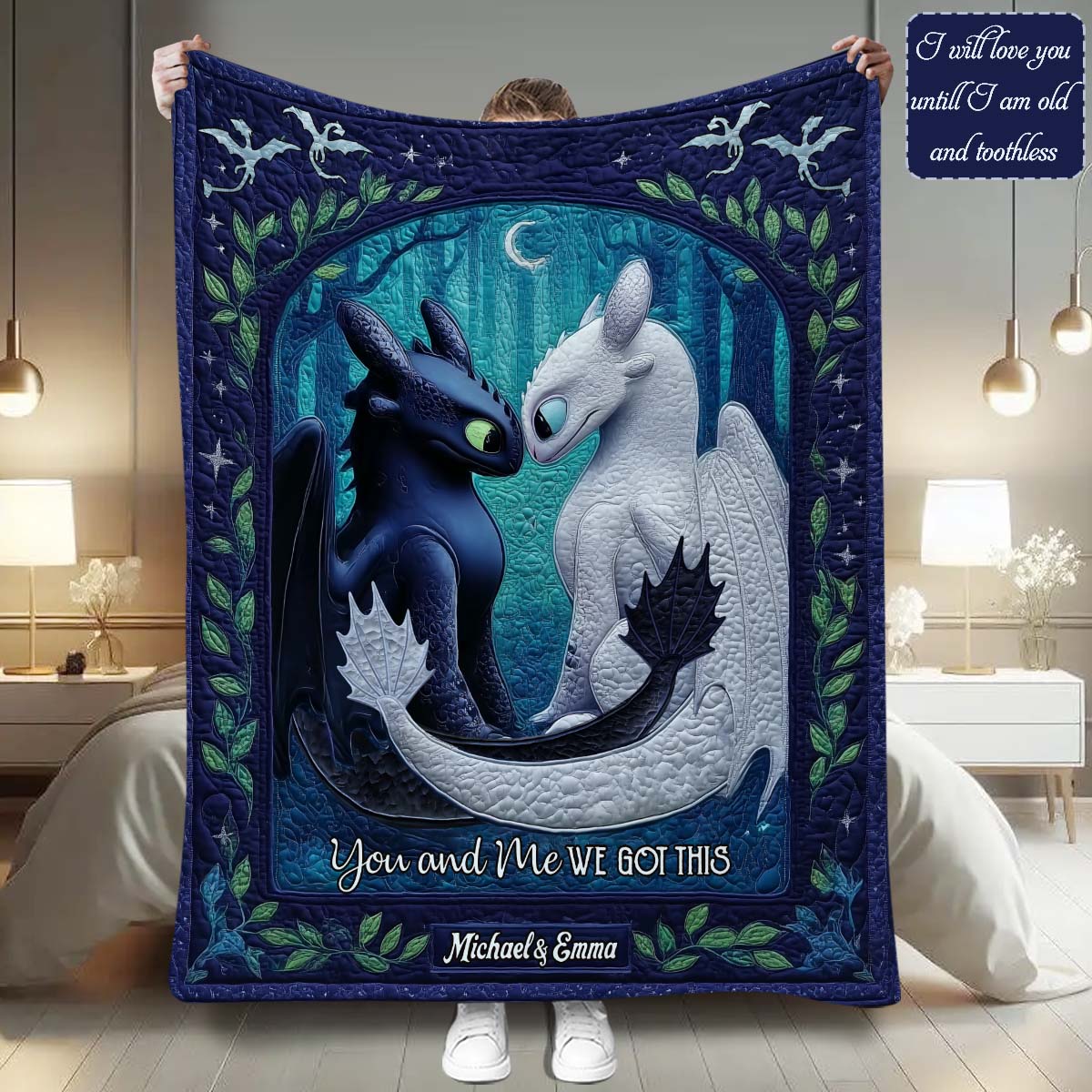 You And Me We Got This - Personalized Mouse Blanket