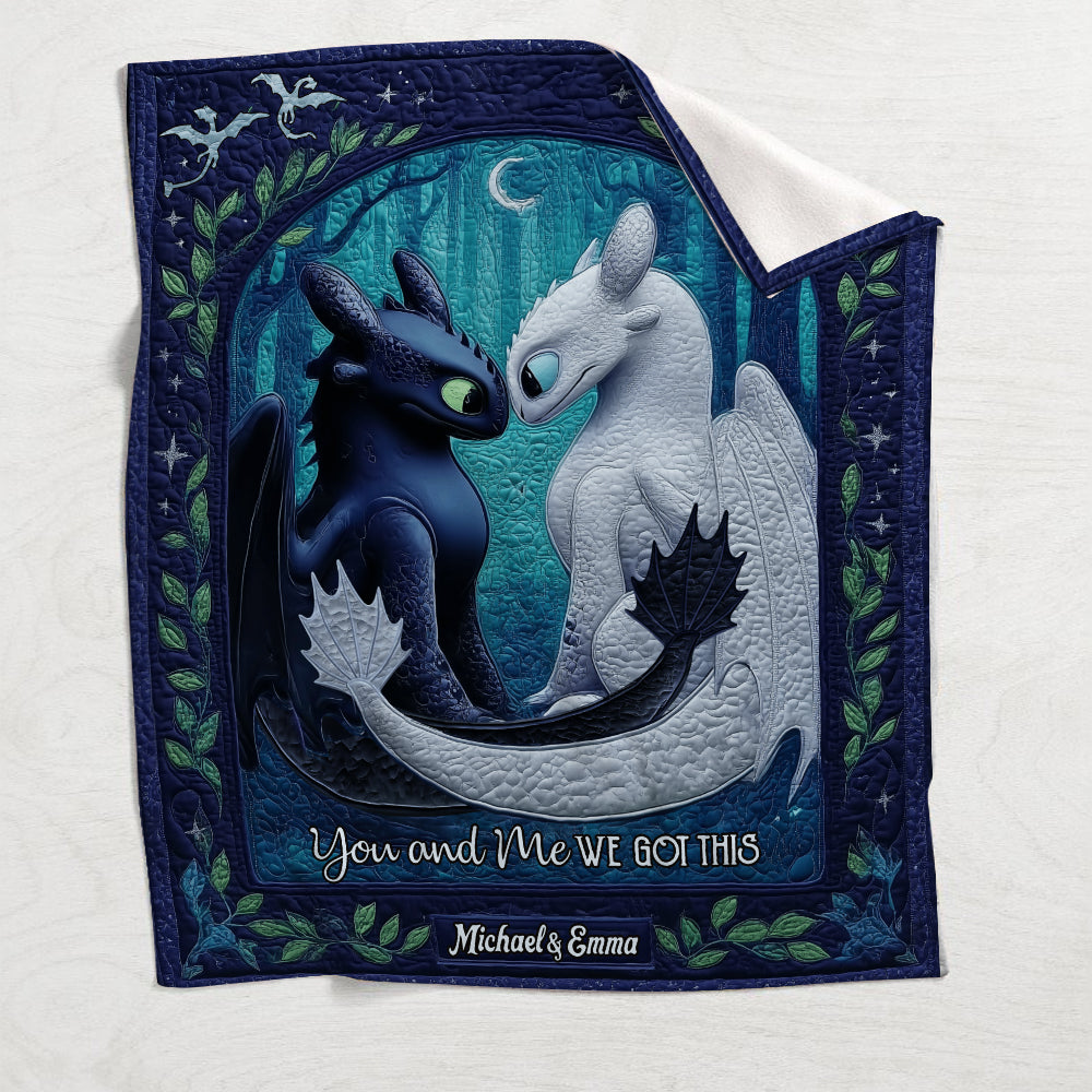 You And Me We Got This - Personalized Mouse Blanket
