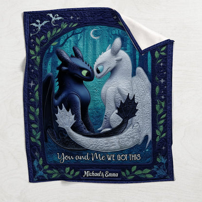 You And Me We Got This - Personalized Mouse Blanket