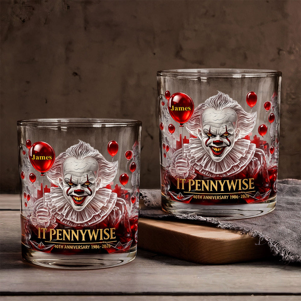 40th Anniversary Horror Movie - Personalized Whiskey Glass