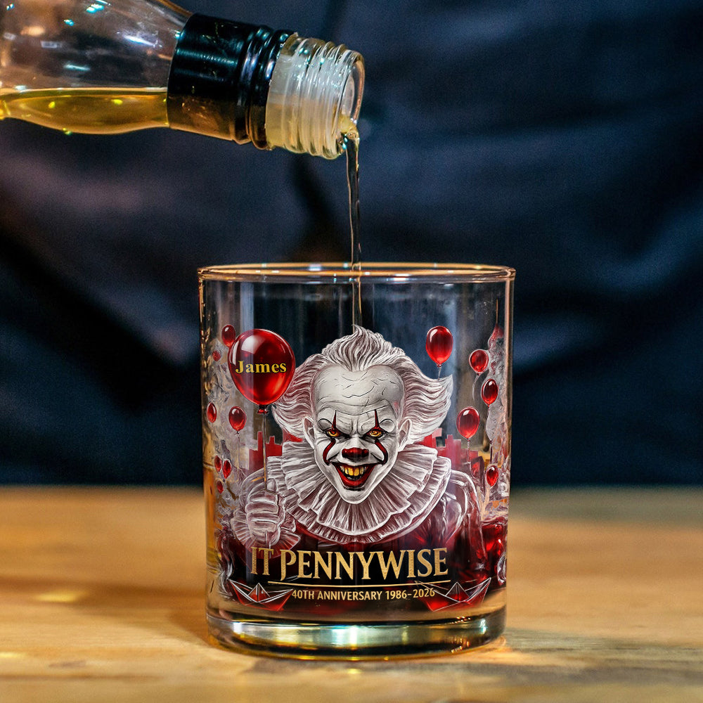 40th Anniversary Horror Movie - Personalized Whiskey Glass