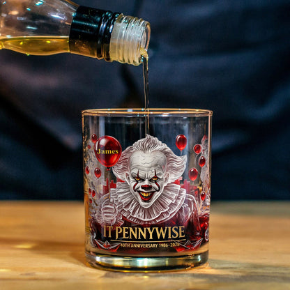 40th Anniversary Horror Movie - Personalized Whiskey Glass