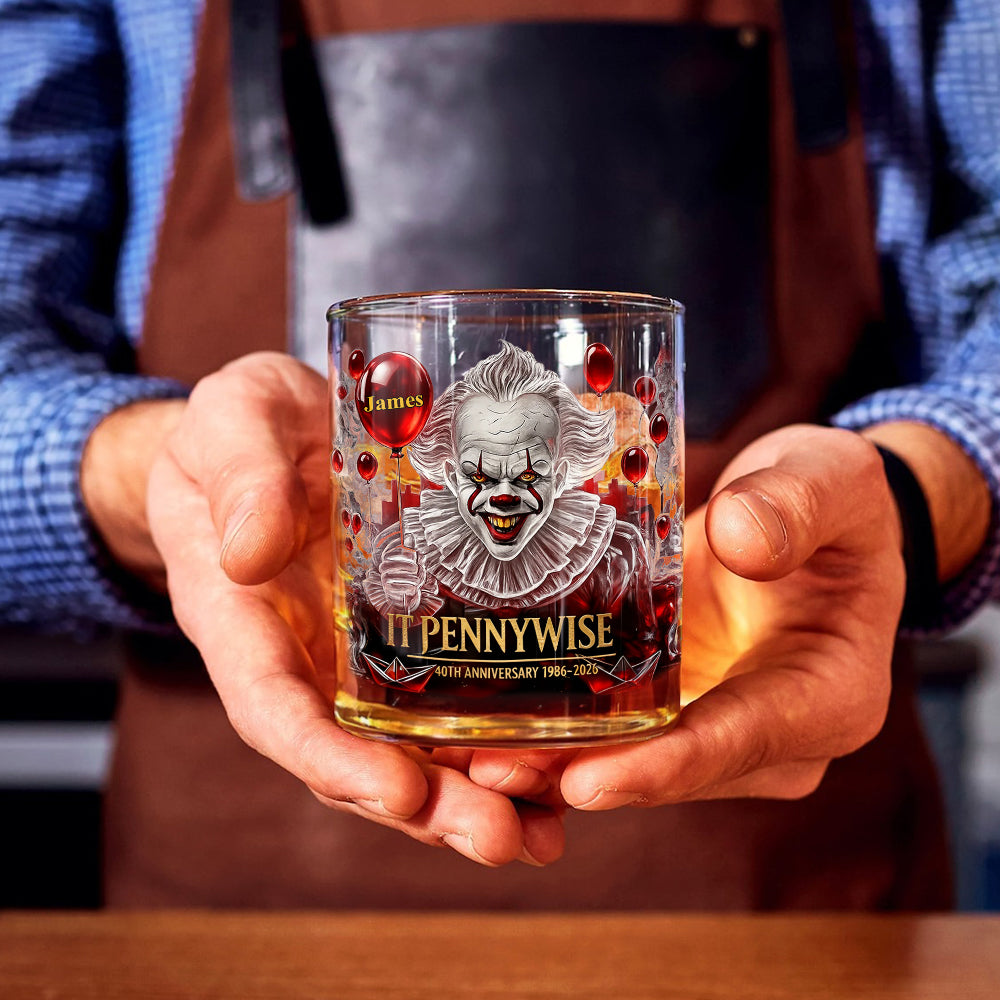 40th Anniversary Horror Movie - Personalized Whiskey Glass