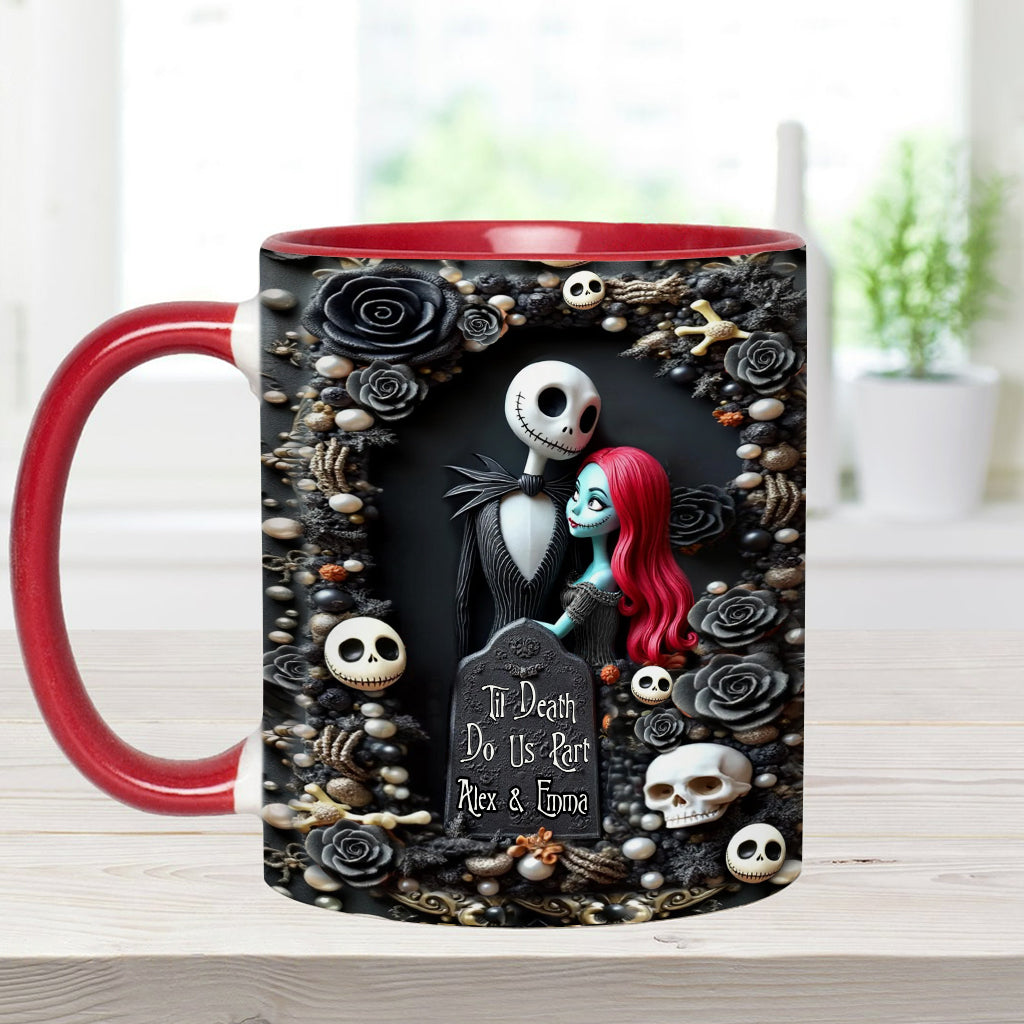 Till Death Do Us Part - Personalized Nightmare Accent Mug