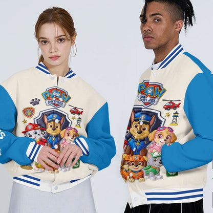 Puppy Rescue Crew - Personalized Cute Dog Varsity Jacket