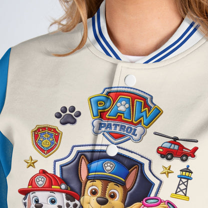 Puppy Rescue Crew - Personalized Cute Dog Varsity Jacket