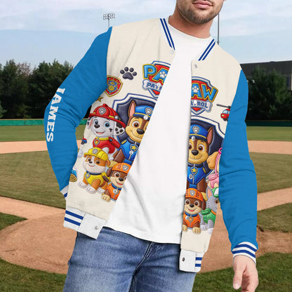 Puppy Rescue Crew - Personalized Cute Dog Varsity Jacket