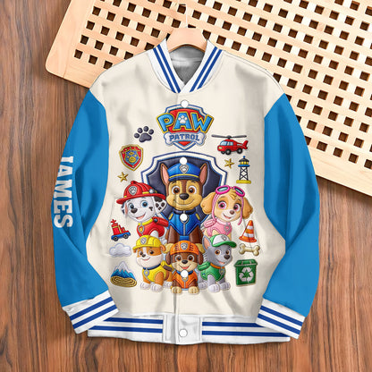 Puppy Rescue Crew - Personalized Cute Dog Varsity Jacket