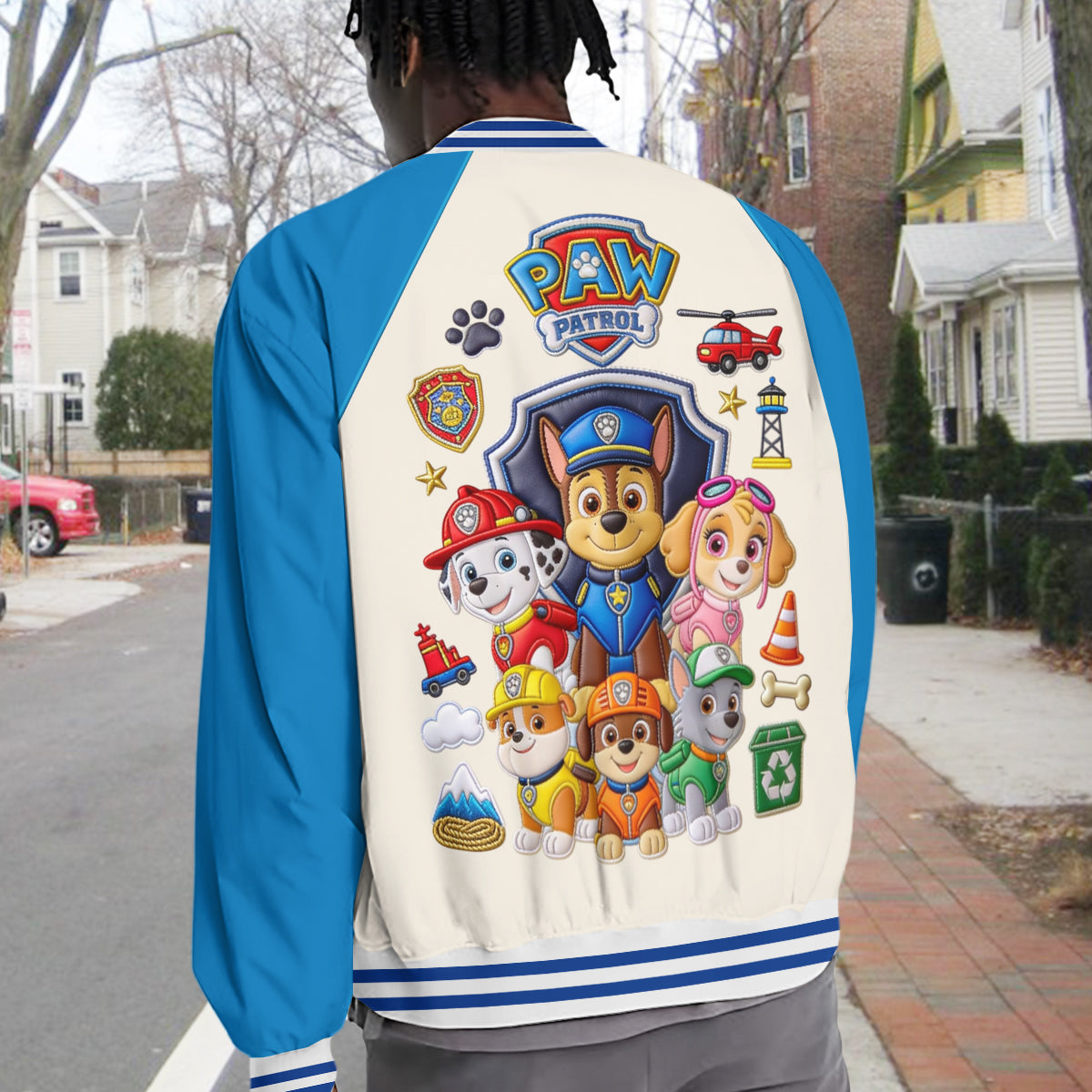Puppy Rescue Crew - Personalized Cute Dog Varsity Jacket