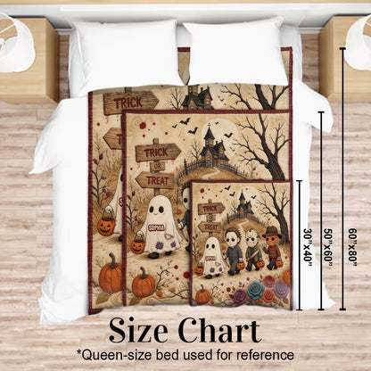 Trick Or Treat - Personalized Horror Character Blanket