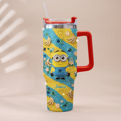 Tulaliloo Ti Amo - Personalized Despicable Me Rhinestone Tumbler With Plush Charm