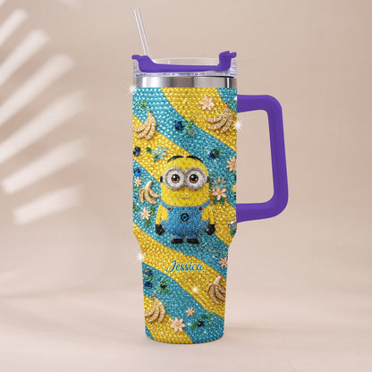 Tulaliloo Ti Amo - Personalized Despicable Me Rhinestone Tumbler With Plush Charm