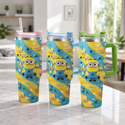 Tulaliloo Ti Amo - Personalized Despicable Me Rhinestone Tumbler With Plush Charm