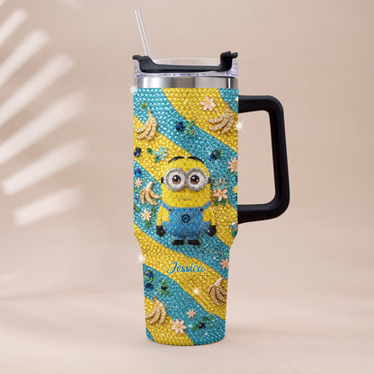 Tulaliloo Ti Amo - Personalized Despicable Me Rhinestone Tumbler With Plush Charm