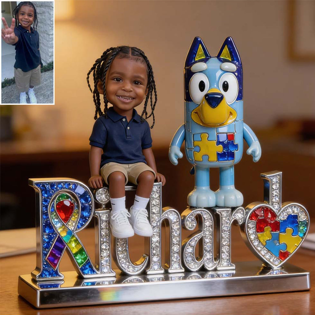 It's Ok To Be Different - Personalized Autism Awareness Custom Shaped Acrylic Plaque