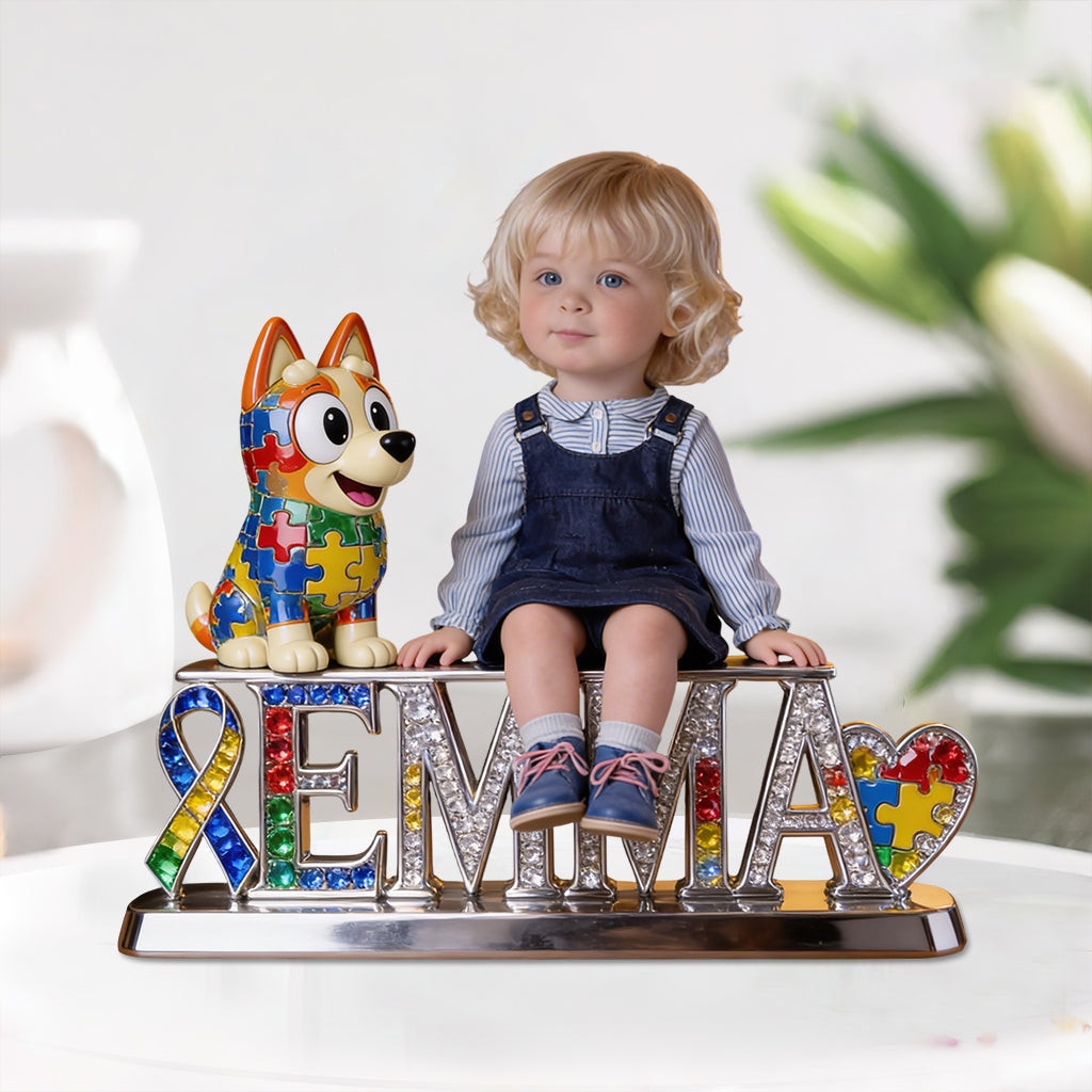It's Ok To Be Different - Personalized Autism Awareness Custom Shaped Acrylic Plaque