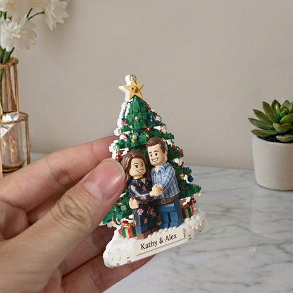 Christmas Couple - Personalized Couple Premium 3D Ornament