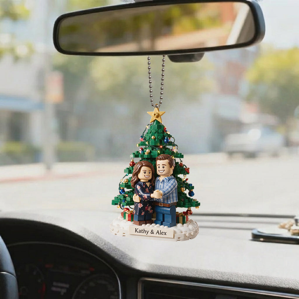 Christmas Couple - Personalized Couple Premium 3D Ornament