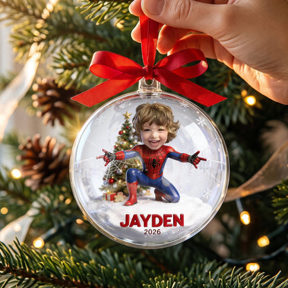 Spider Friends - Personalized Spider Acrylic Ball Ornament
