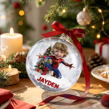 Spider Friends - Personalized Spider Acrylic Ball Ornament