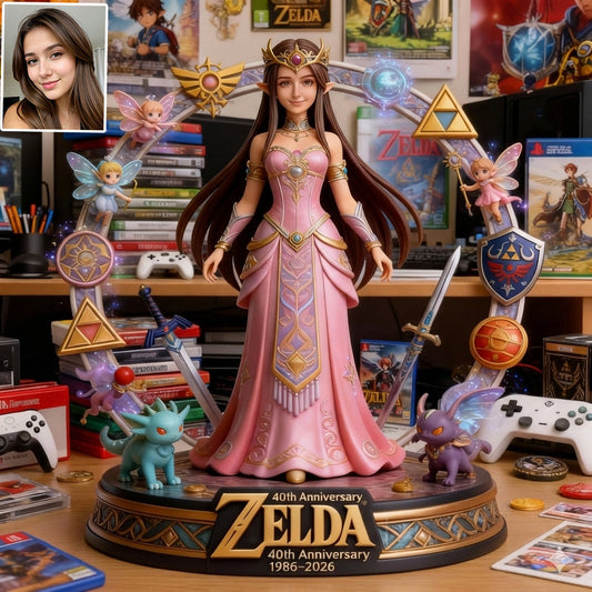 Golden Relic 40th Anniversary Custom Figure From Any Photo - Personalized The Hero's Legend Custom Shaped Acrylic Plaque