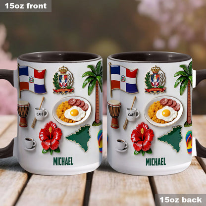 Proud To Be Dominicana - Personalized Expats Accent Mug & Coaster
