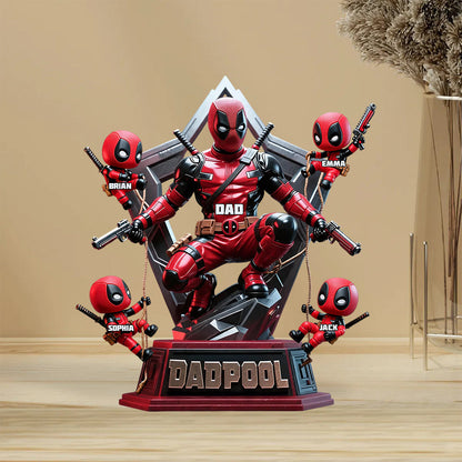 Hero Squad Dad - Personalized The Psychopath Custom Shaped Acrylic Plaque