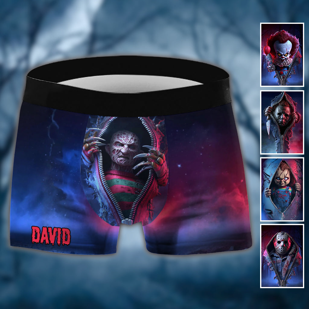 Spooky Charactors - Personalized Horror Character Men’s Boxer Briefs