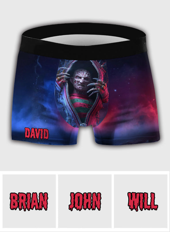Spooky Charactors - Personalized Horror Character Men’s Boxer Briefs