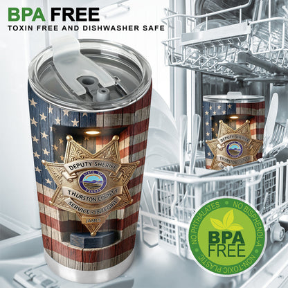 To Serve And Protect - Personalized Police Officer Tumbler